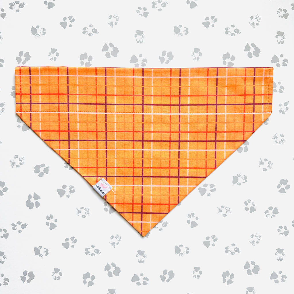 Apricot Plaid Bandana