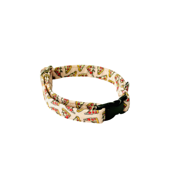 Pepperoni Pizza in Pink & Blue Collar