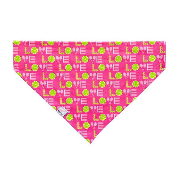 Tennis Love in Blue & Pink Bandana