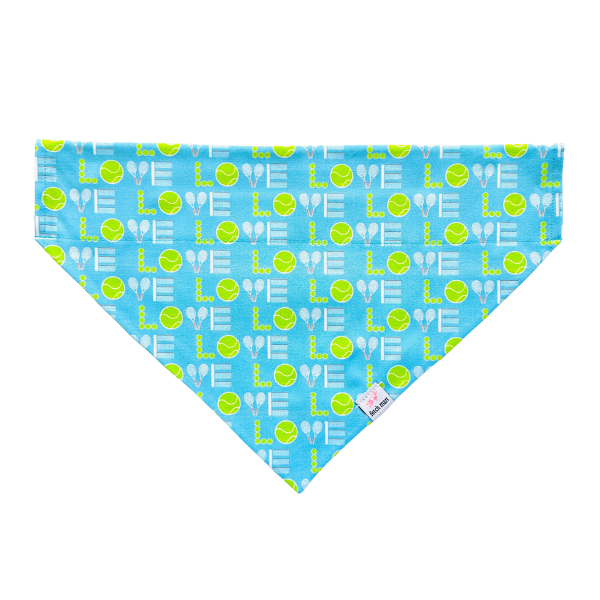 Tennis Love in Blue & Pink Bandana