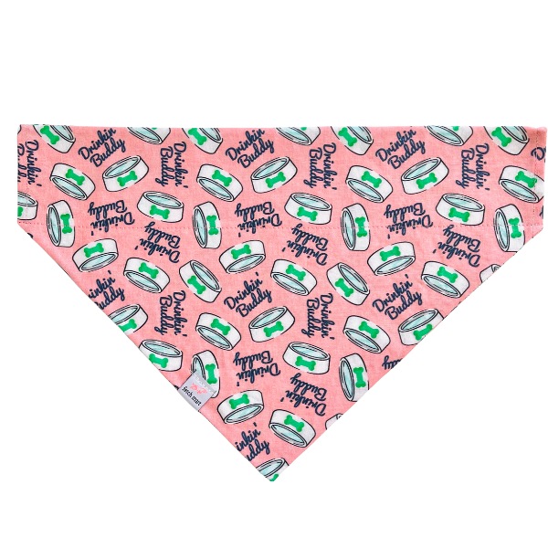 Drinking Buddies in Navy & Pink Bandana