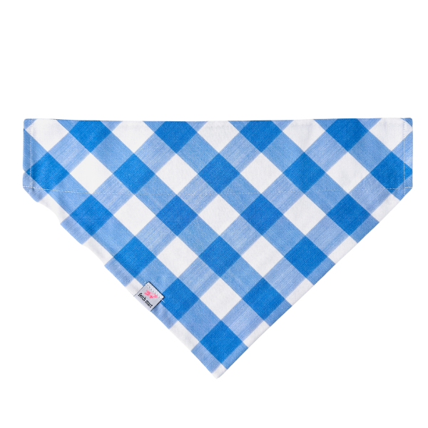 Cobalt Gingham Bandana