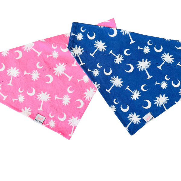 South Carolina Palmettos in Blue & Pink Bandana