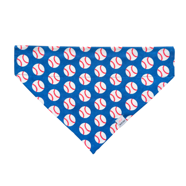 Baseballs in Blue & Pink Bandana