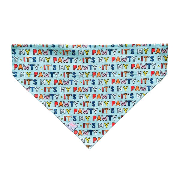 It’s My Pawty in Blue & Pink Bandana