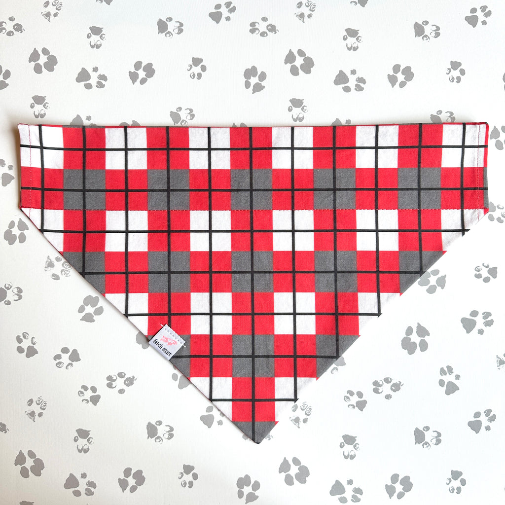 Ohio State Plaid Bandana