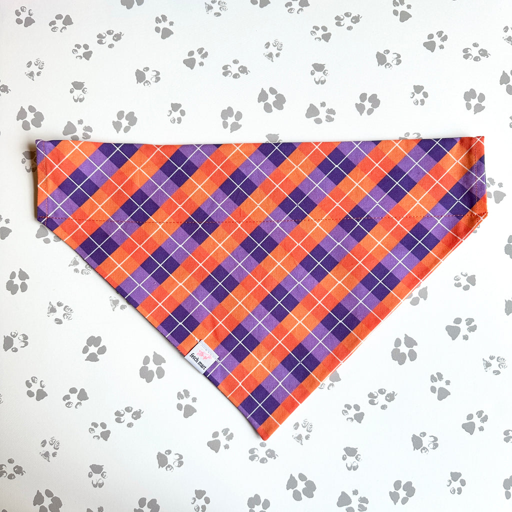 Clemson Plaid Bandanas