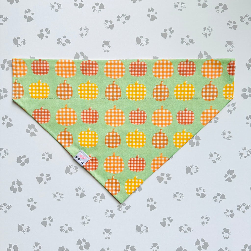 Gingham Pumpkins Bandana