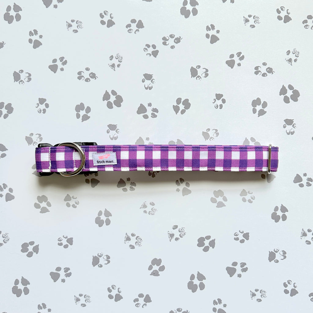 Eggplant Gingham Collar