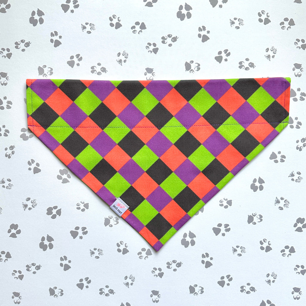 Halloween Checkerboard Bandana