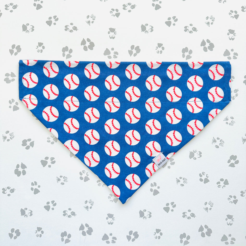 Baseballs in Blue & Pink Bandana