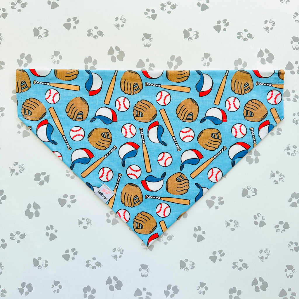 Baseball Season in Blue & Pink Bandana