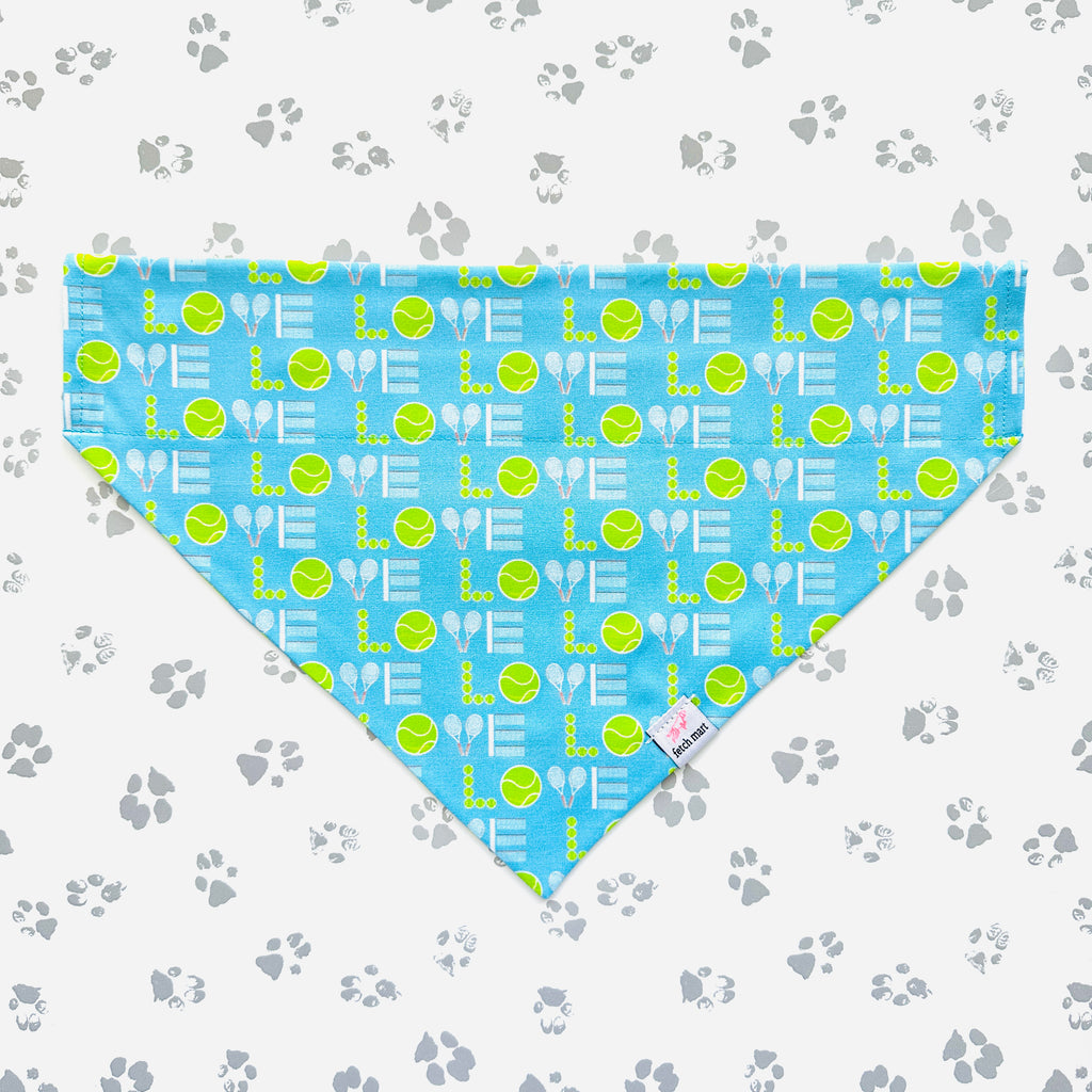 Tennis Love in Blue & Pink Bandana