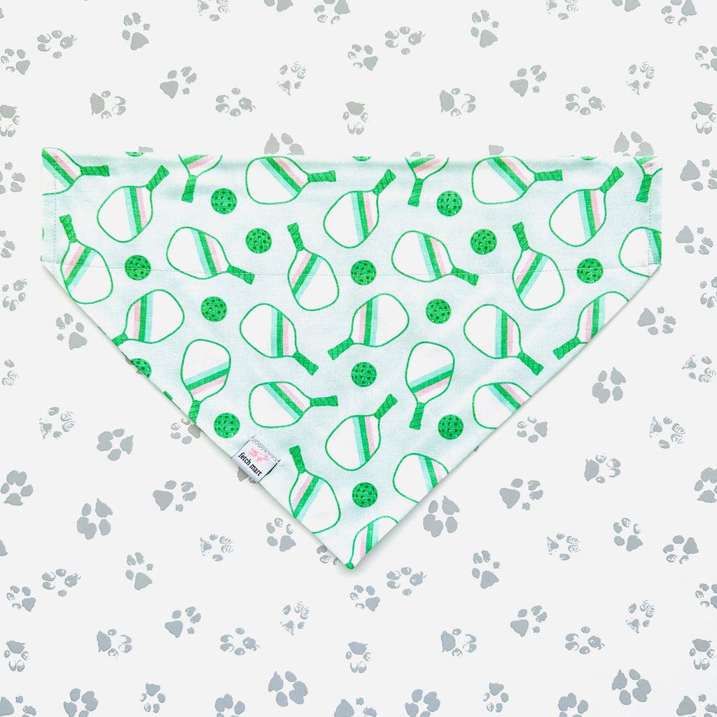 Pickleball in Blue & Mint Bandana