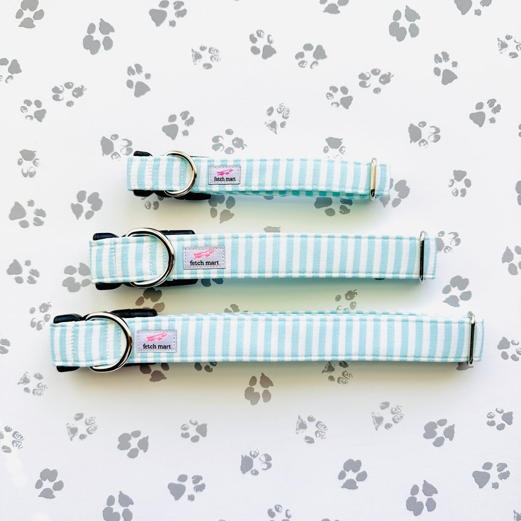 Turquoise Cabana Stripe Collar