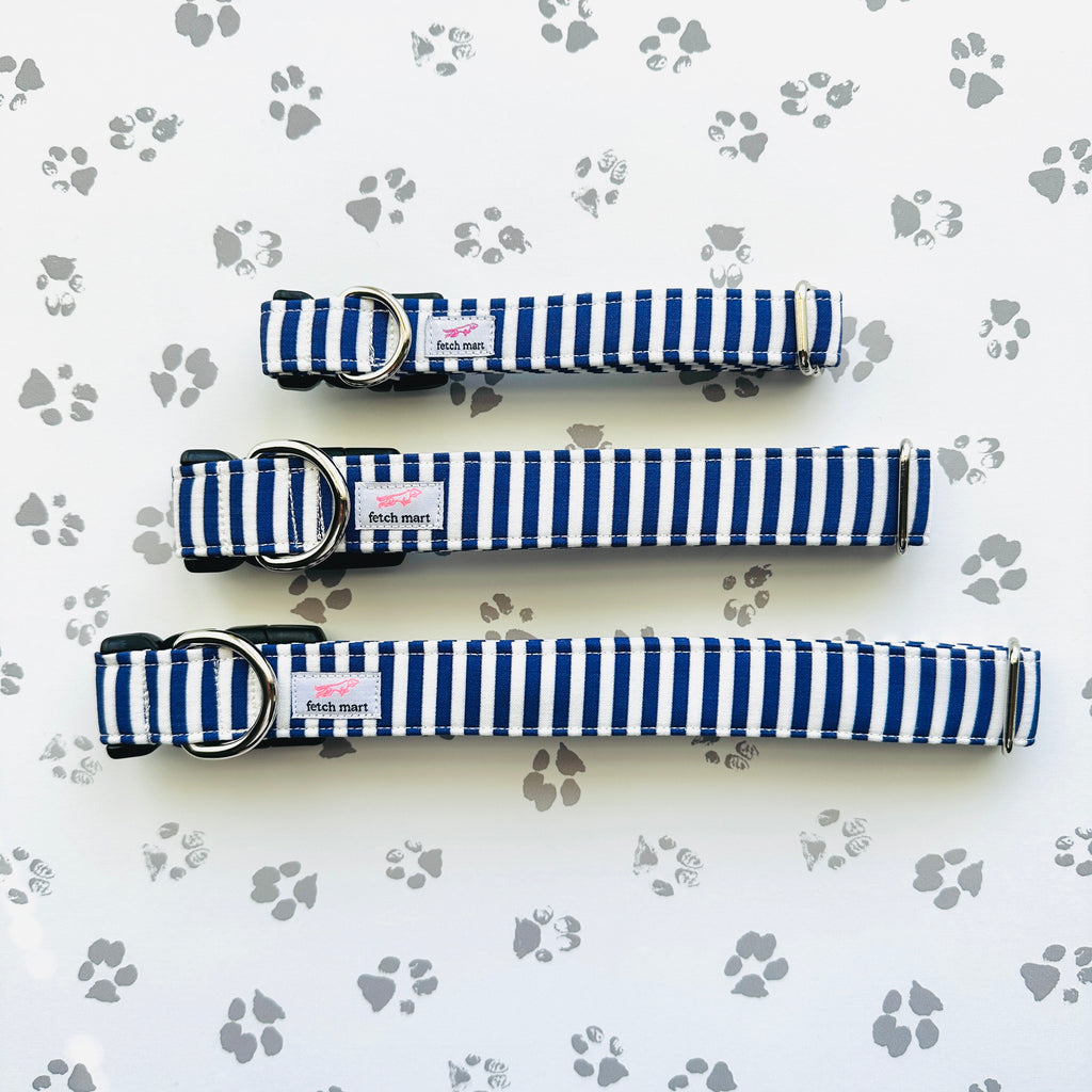 Navy Cabana Stripe Collar