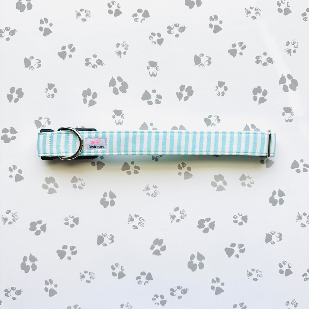Turquoise Cabana Stripe Collar