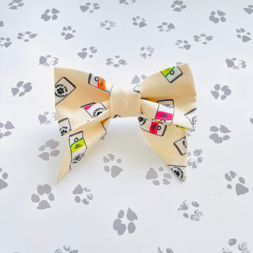 White Paws Sailor Bow