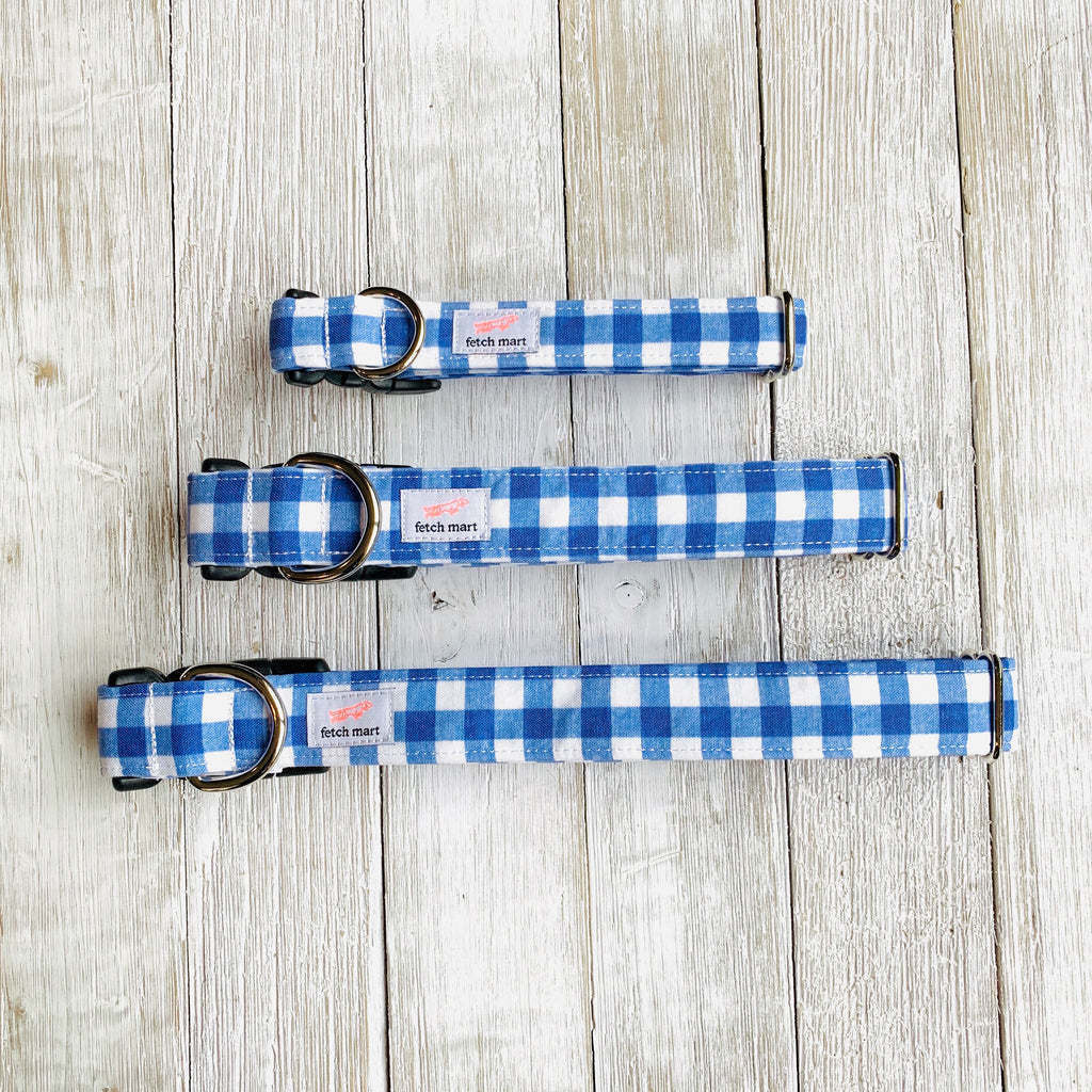 Blue Gingham Collar