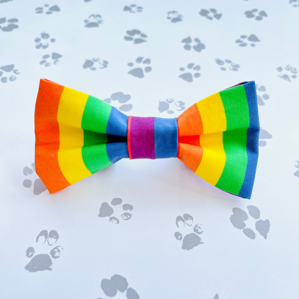 Rainbow Bow Tie