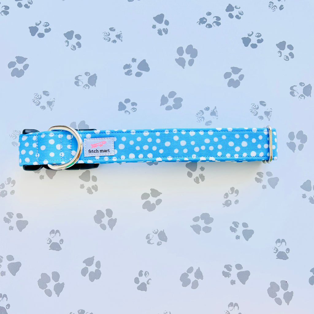 Sky Blue Dot Collar