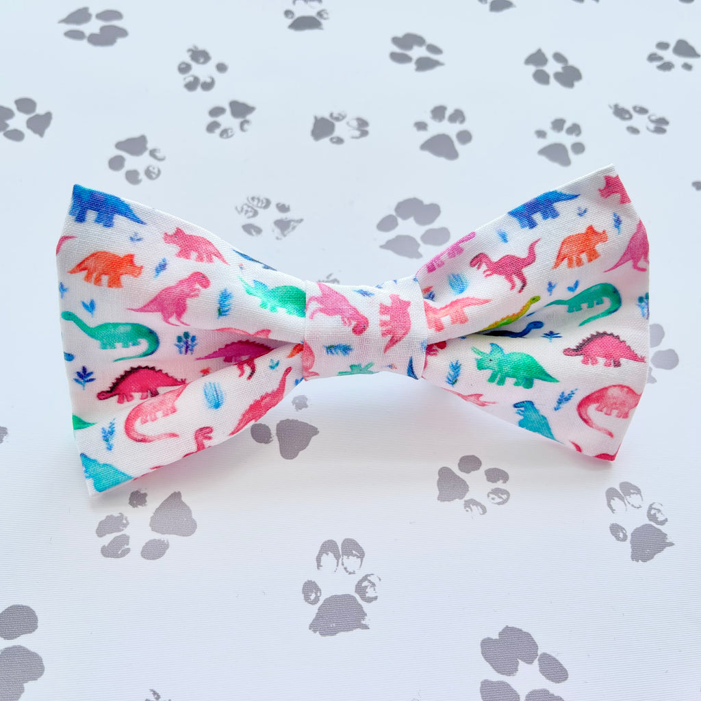 Multicolored Dinos Bow Tie